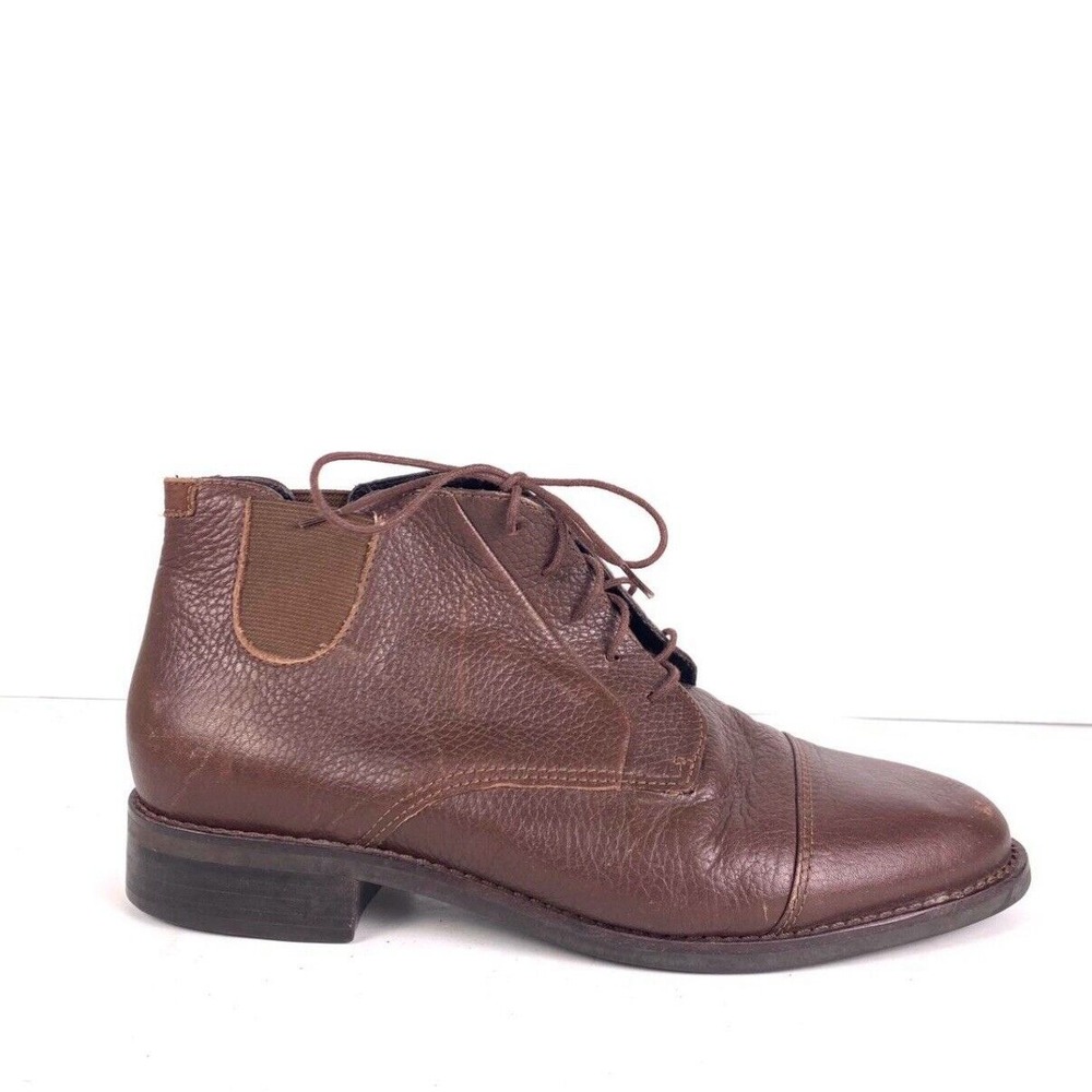Ariat Leather Ankle Boots Lace Up Chelsea Brown Booties Women's Size 8
